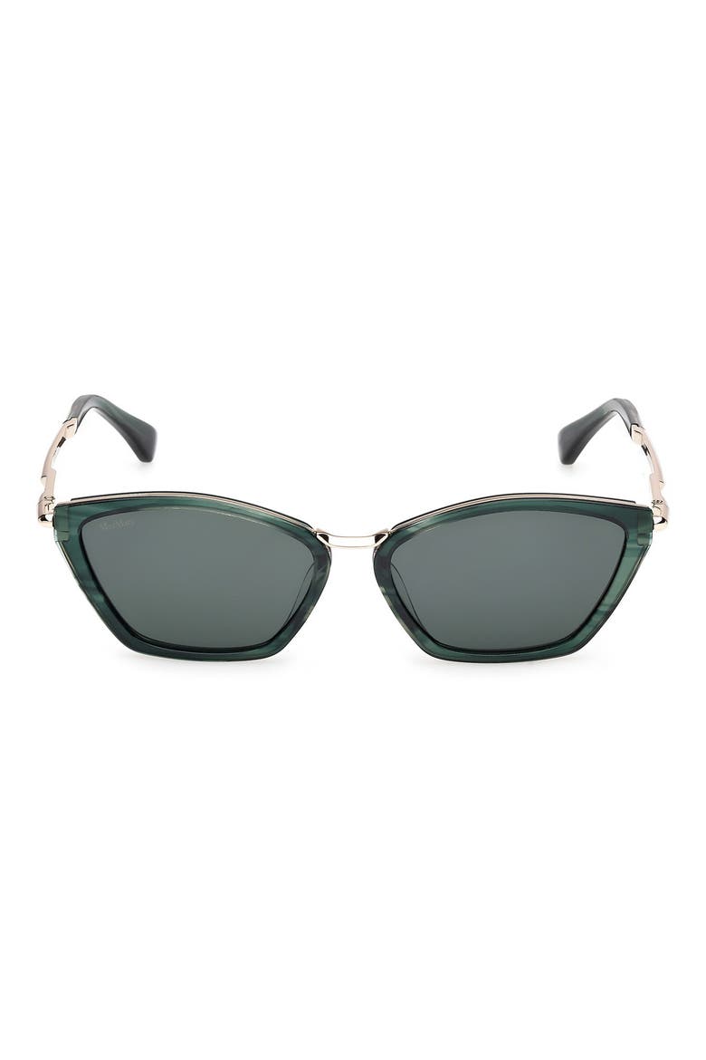 Miller 54mm Round Sunglasses, Main, color, STRIPED EMERALD/ GOLD