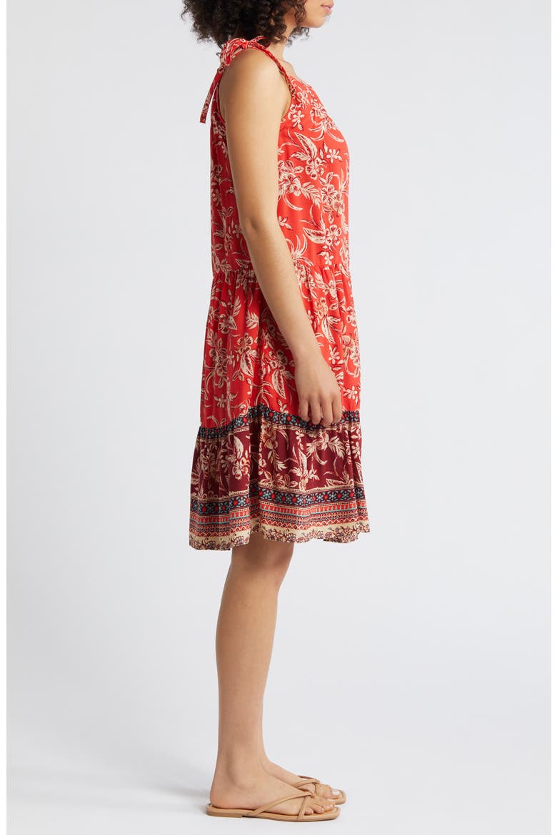 Skylar Paisley Floral Sundress, Alternate, color, MAUI SUNRISE