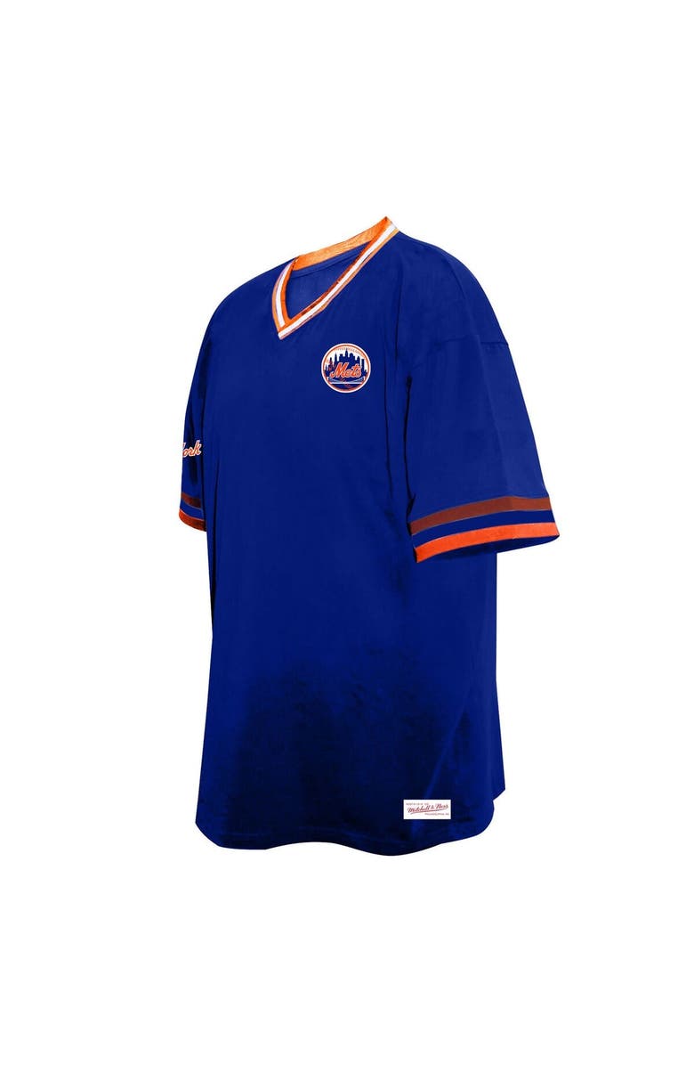 Mitchell & Ness Men's Mitchell & Ness Royal New York Mets Big & Tall V-Neck T-Shirt, Alternate, color, 