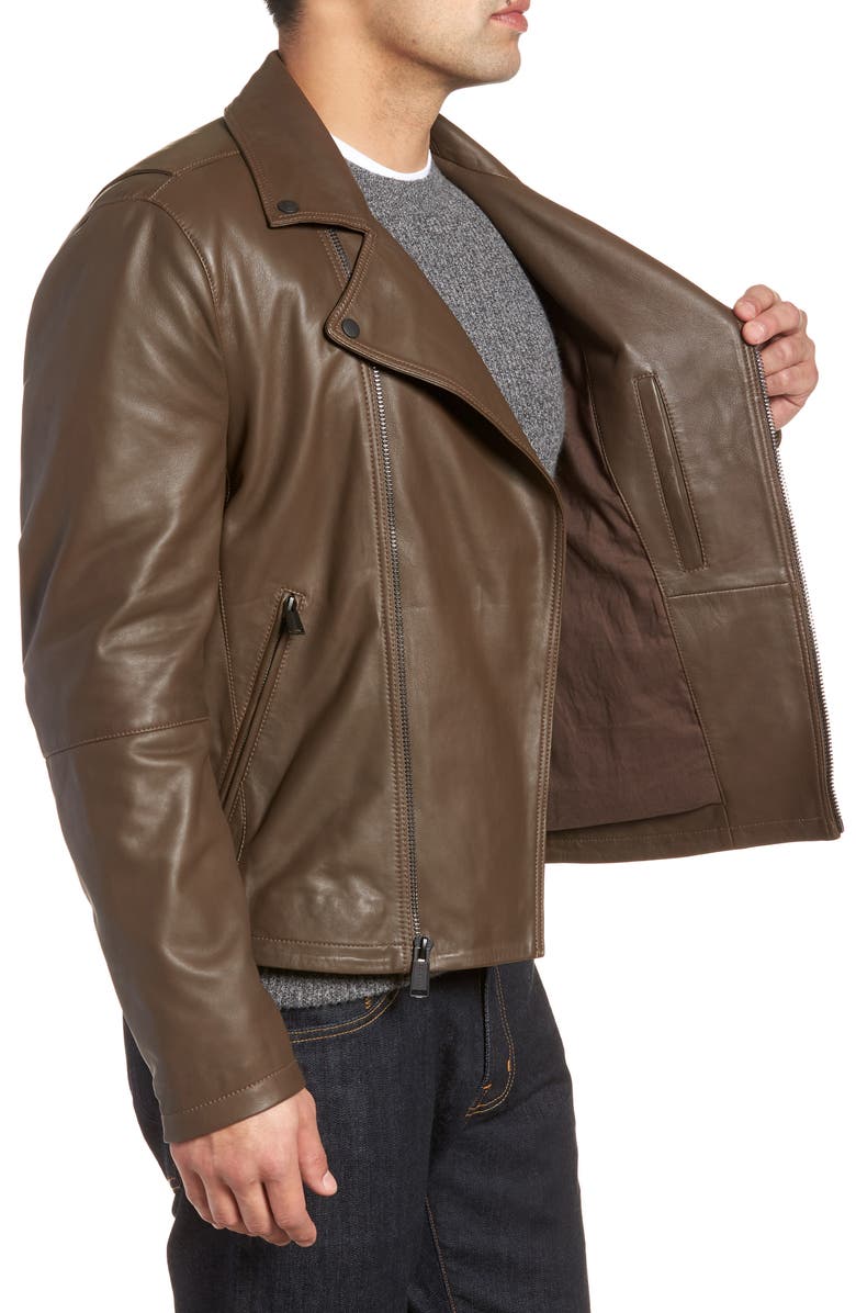 Cole Haan Lamb Leather Jacket, Alternate, color, 