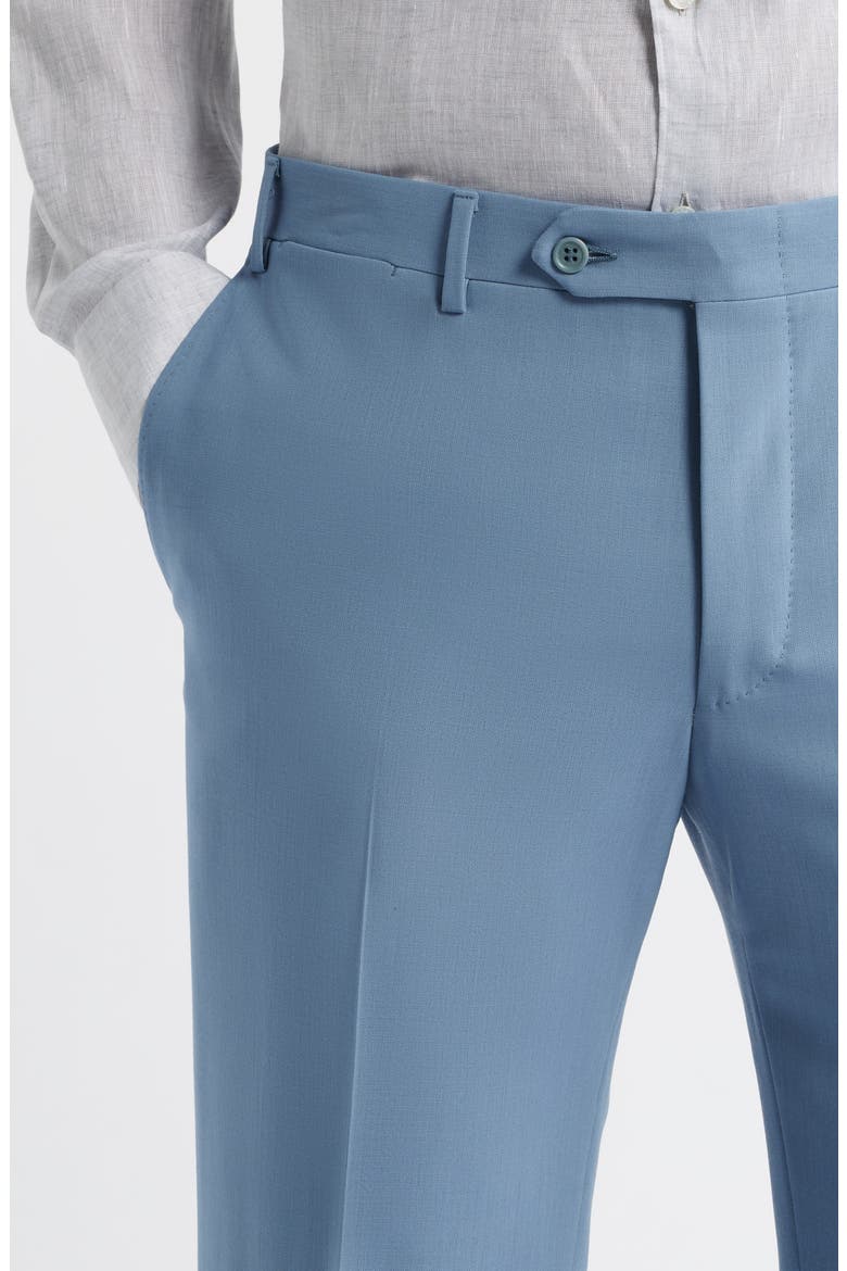 Trim Fit Impeccabile Wool Suit Pants, Alternate, color, LIGHT BLUE