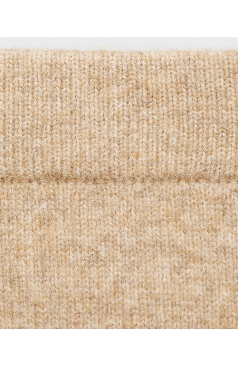 MANGO Sweater Knit Miniskirt, Alternate, color, Medium Brown