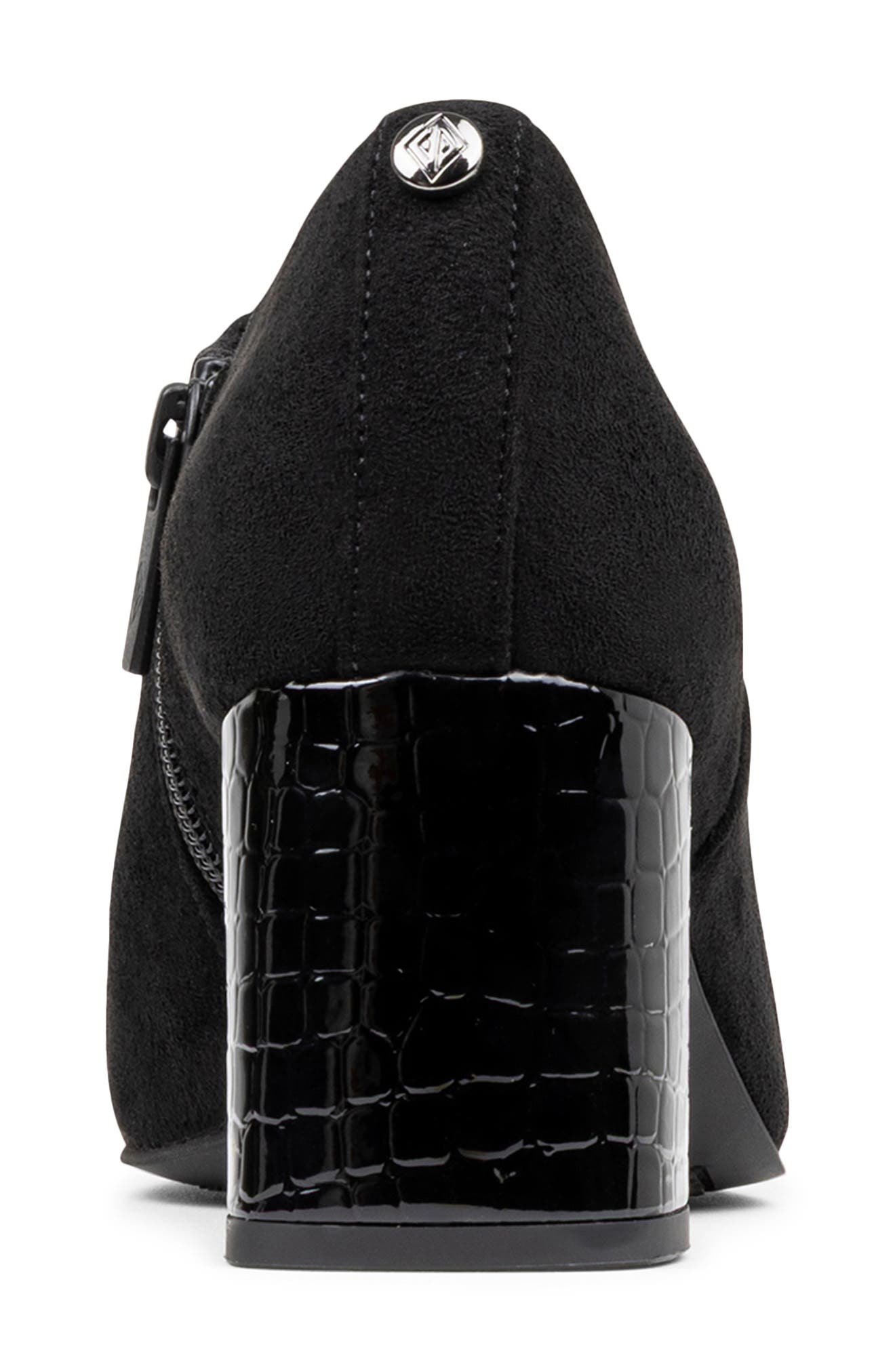 Donald Pliner Pleeze Block Heel Bootie, Alternate, color, Black