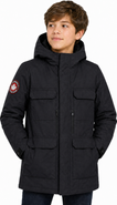CANADA WEATHER GEAR Boys' High Pile Fleece Lined Hooded Utility Parka