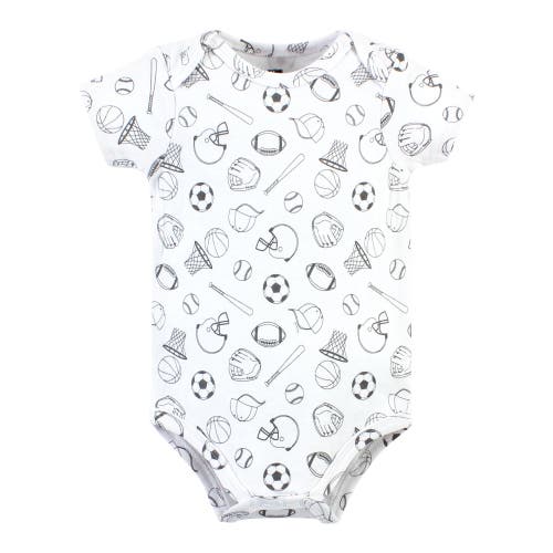 Hudson Baby Essential Cotton Bodysuits 5-piece Set In Multi