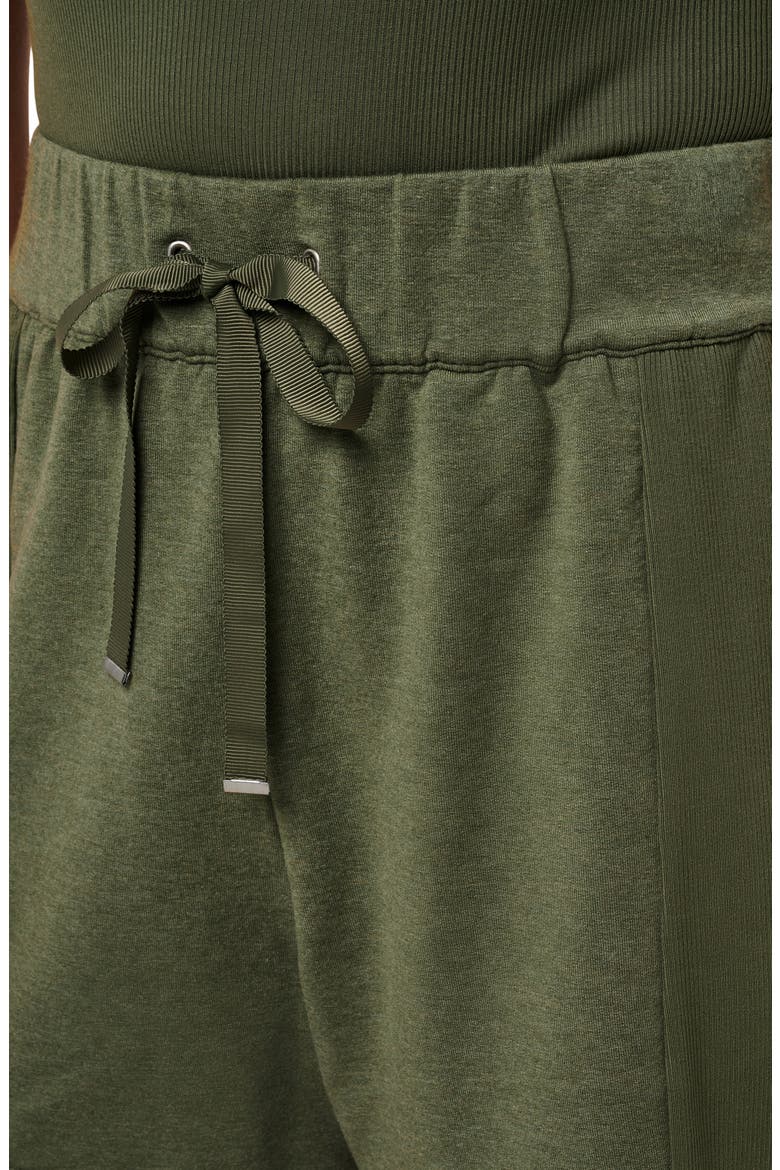 Cloud High Waist French Terry Shorts, Alternate, color, HEATHER CLOVER