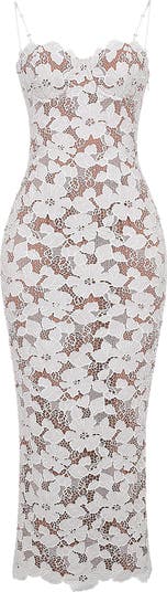 Pearl Floral Lace Gown