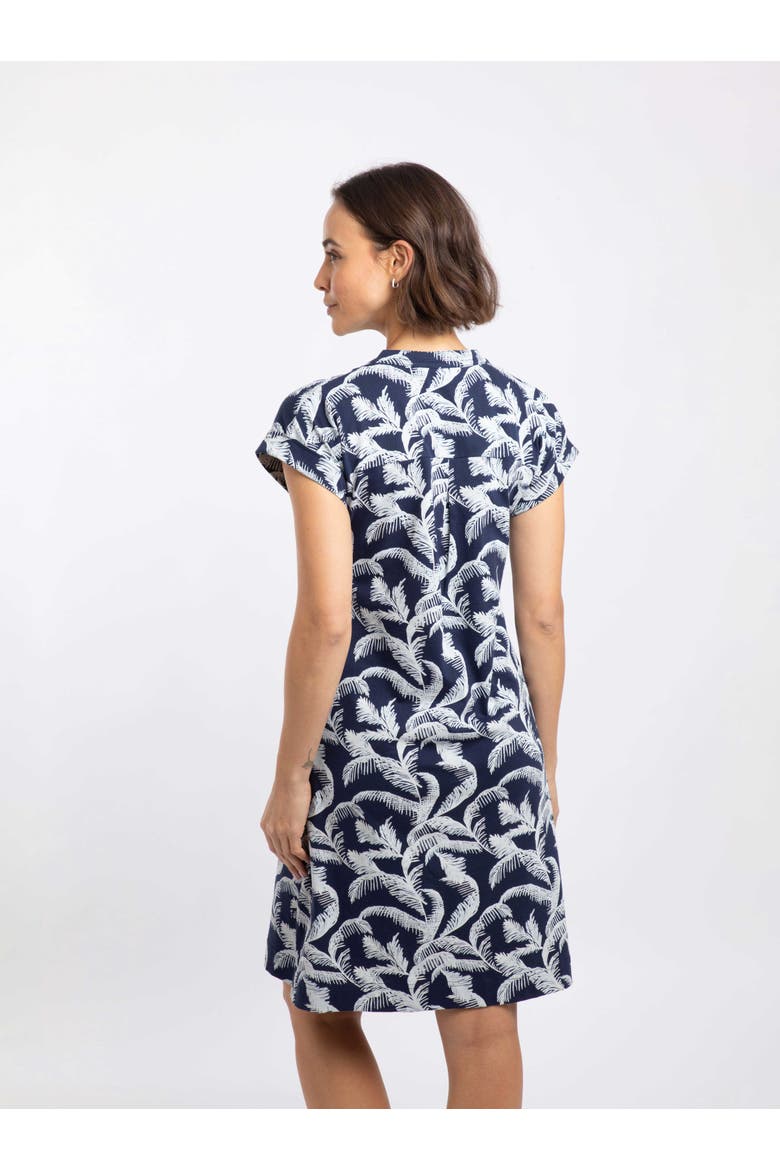 Suffolks Printed Jersey Dress, Alternate, color, Ink