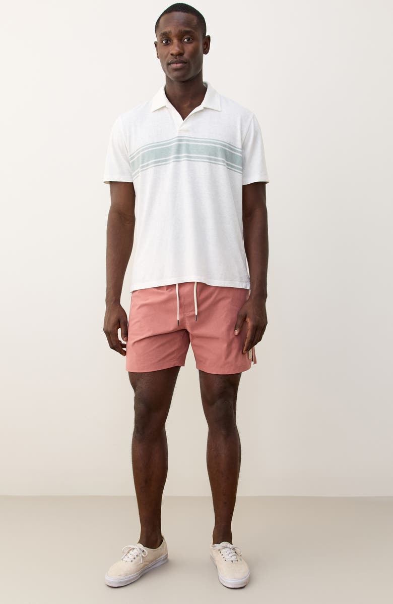Marine Layer Lined Sport & Swim Trunks, Alternate, color, Withered Rose