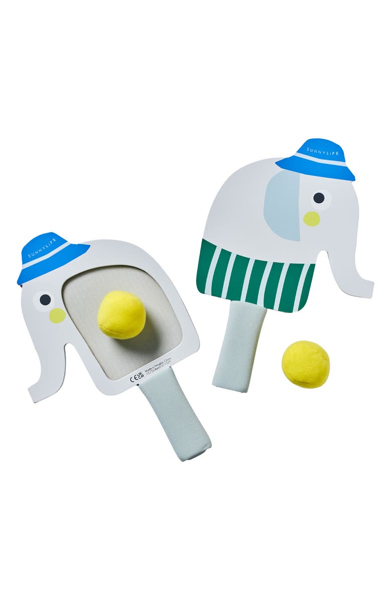 Sunnylife Kids' Eli the Elephant Beach Bats, Main, color, Grey
