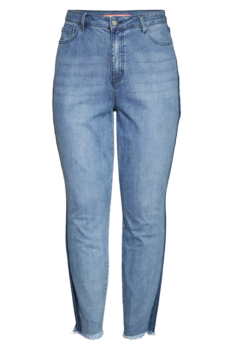 Shadow Stripe High Waist Skinny Jeans, Alternate, color, SHADOW