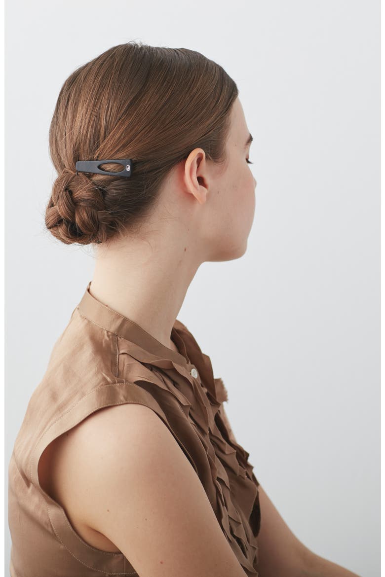 Side Barrette, Alternate, color, BLACK