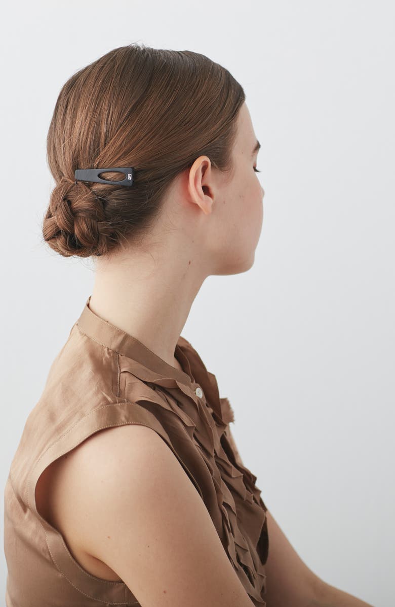 Alexandre de Paris Side Barrette, Alternate, color, Black