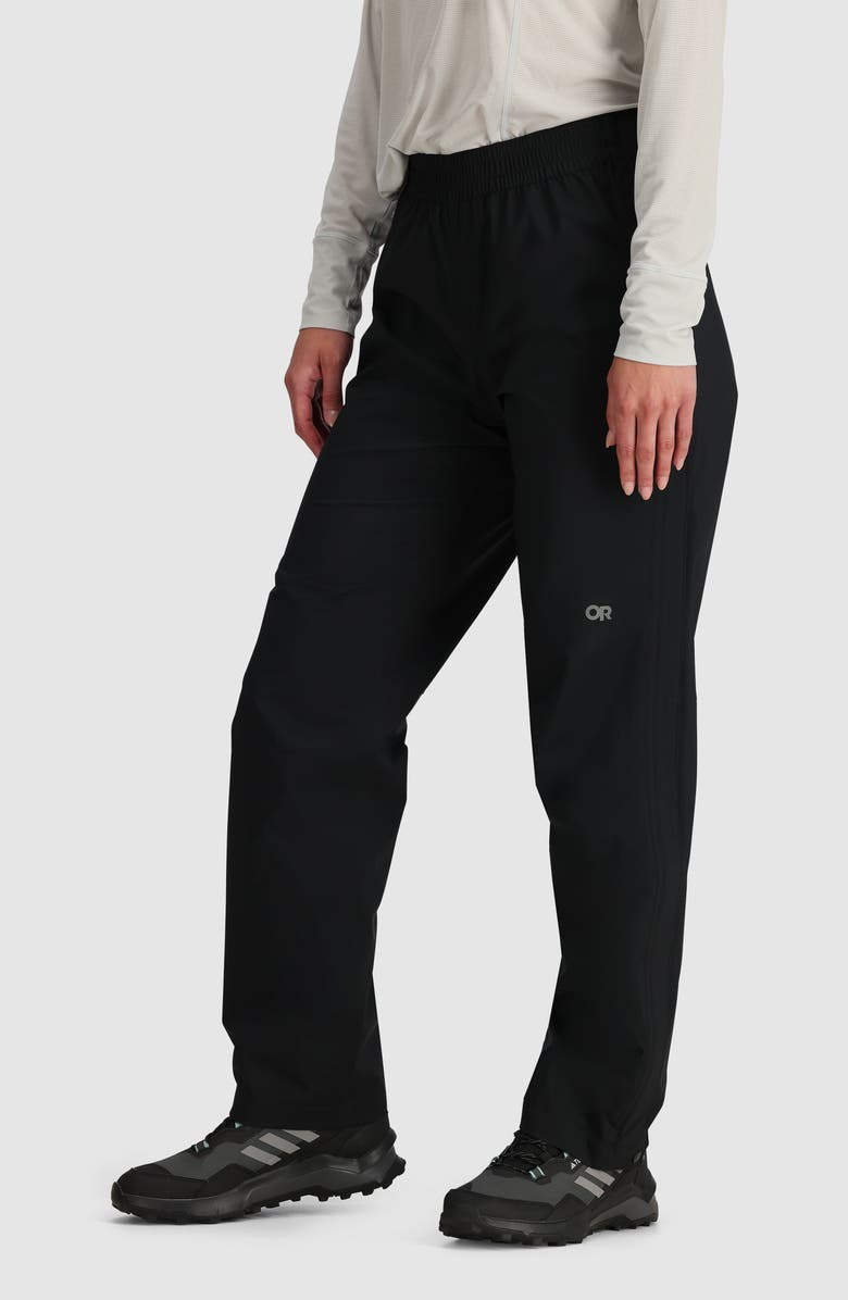 Outdoor Research Stratoburst Stretch Rain Pants, Alternate, color, Black