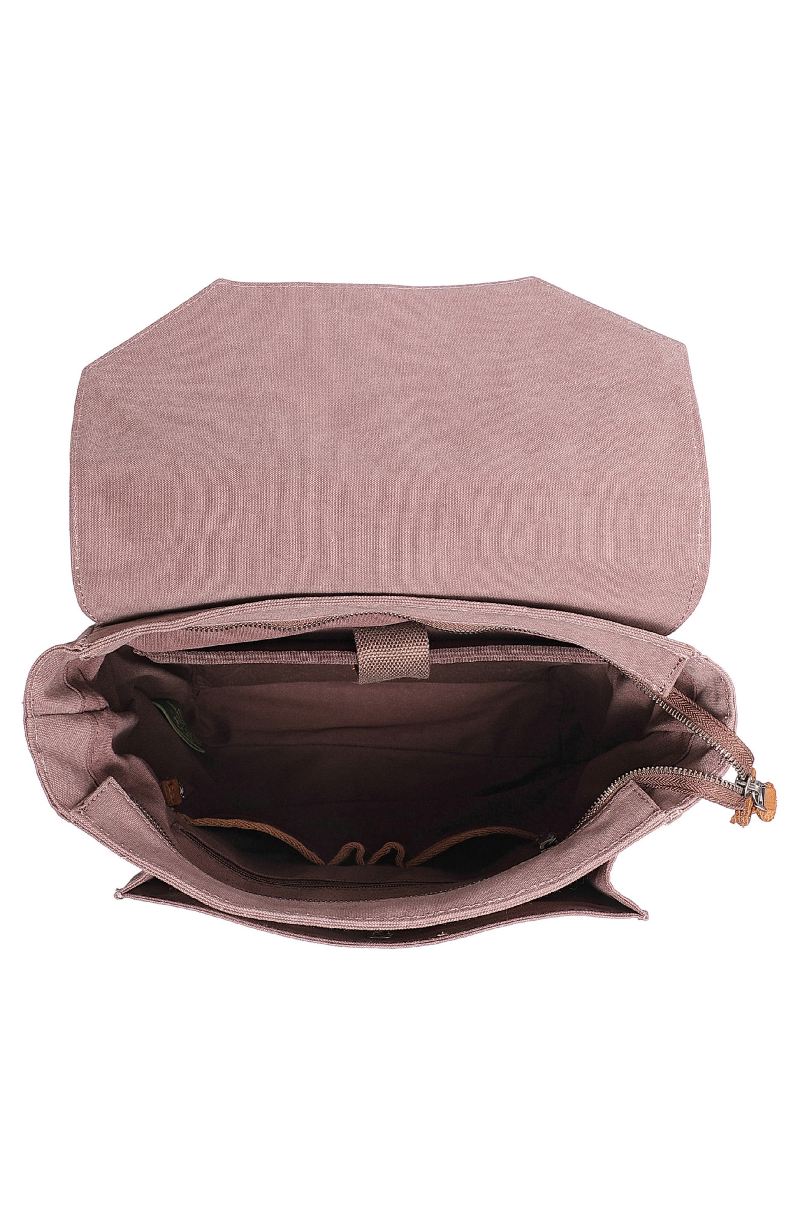 Sunny Trail Canvas Backpack, Alternate, color, BROWN