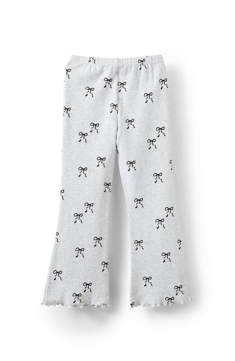 Cotton On Kids Kid's Francine Flare Pant, Alternate, color, Grey Marle Betty Bows