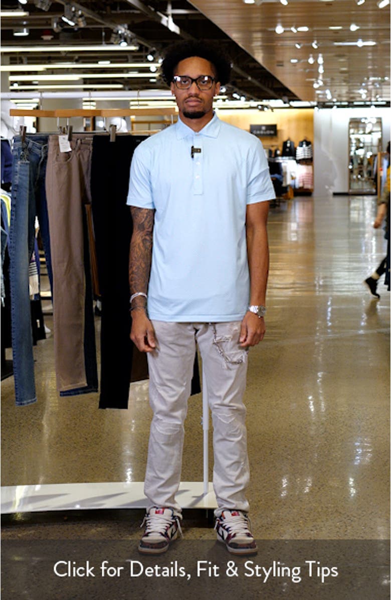 Crown Crafted Microprint Performance Jersey Polo, sales video thumbnail