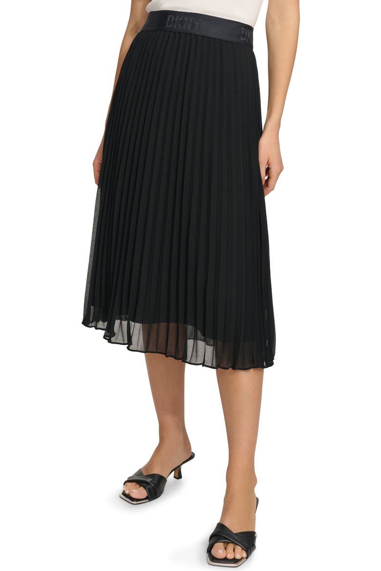 SPORTSWEAR Pleated Skirt, Alternate, color, BLACK