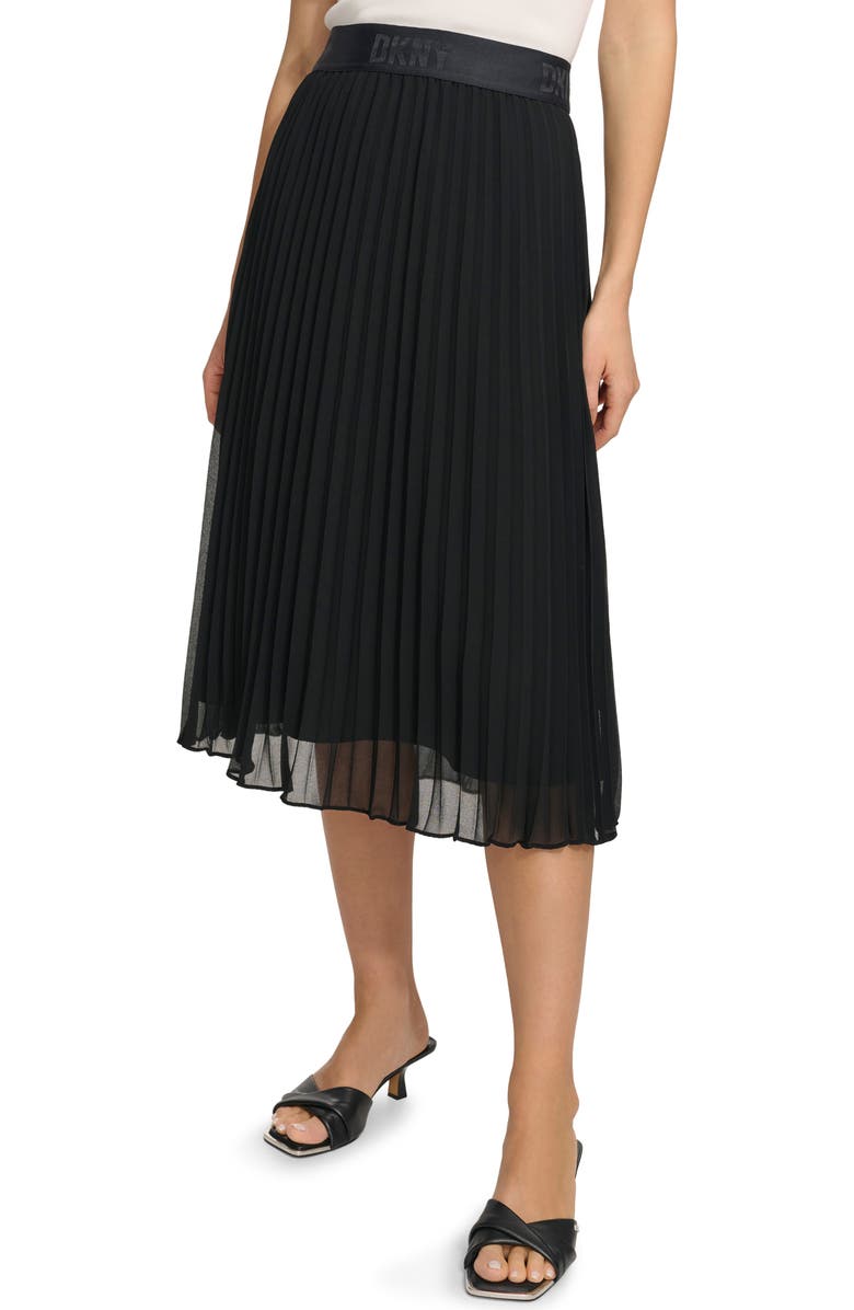 DKNY SPORTSWEAR Pleated Skirt, Alternate, color,