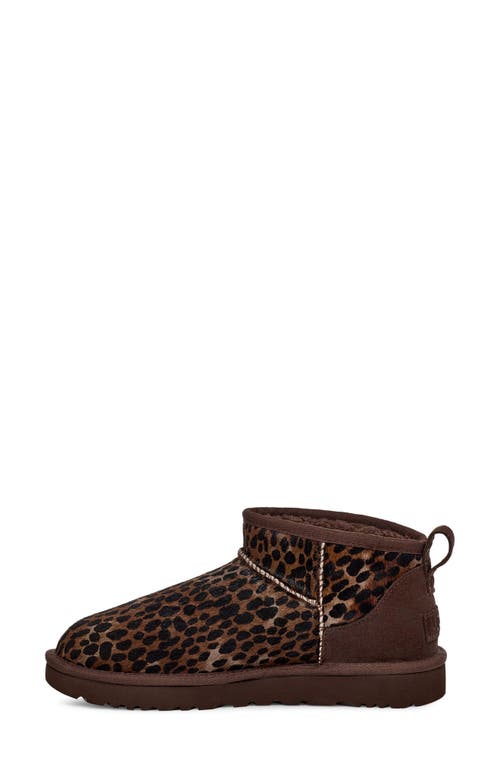 Ugg(r) Classic Ultra Mini Caspian Genuine Calf Hair Bootie