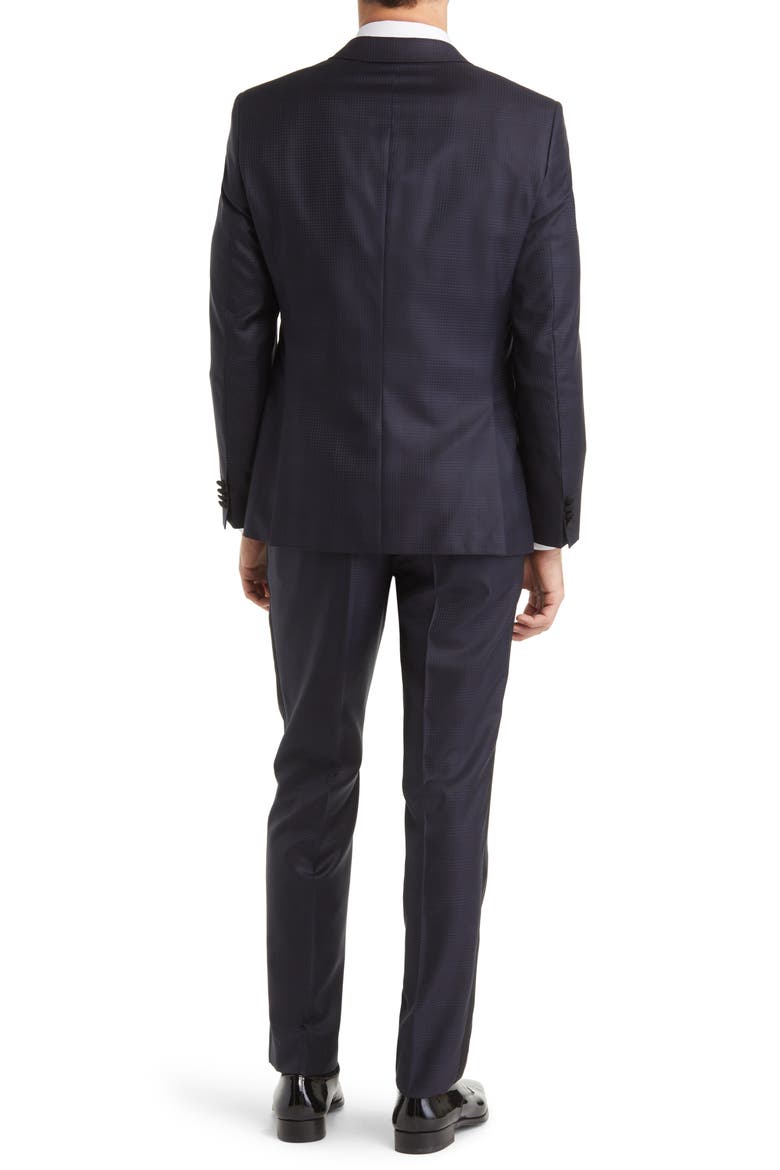Huge Virgin Wool Blend Suit, Alternate, color, NAVY