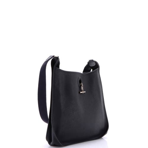 Pre-owned Hermes  Hermes Vespa Bag Togo Gm In Blue