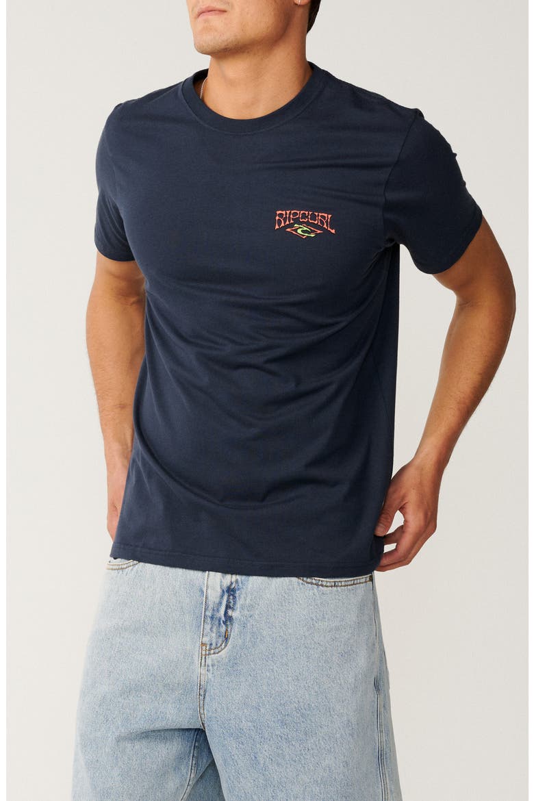 Air Shred Cotton Graphic T-Shirt, Main, color, DARK NAVY