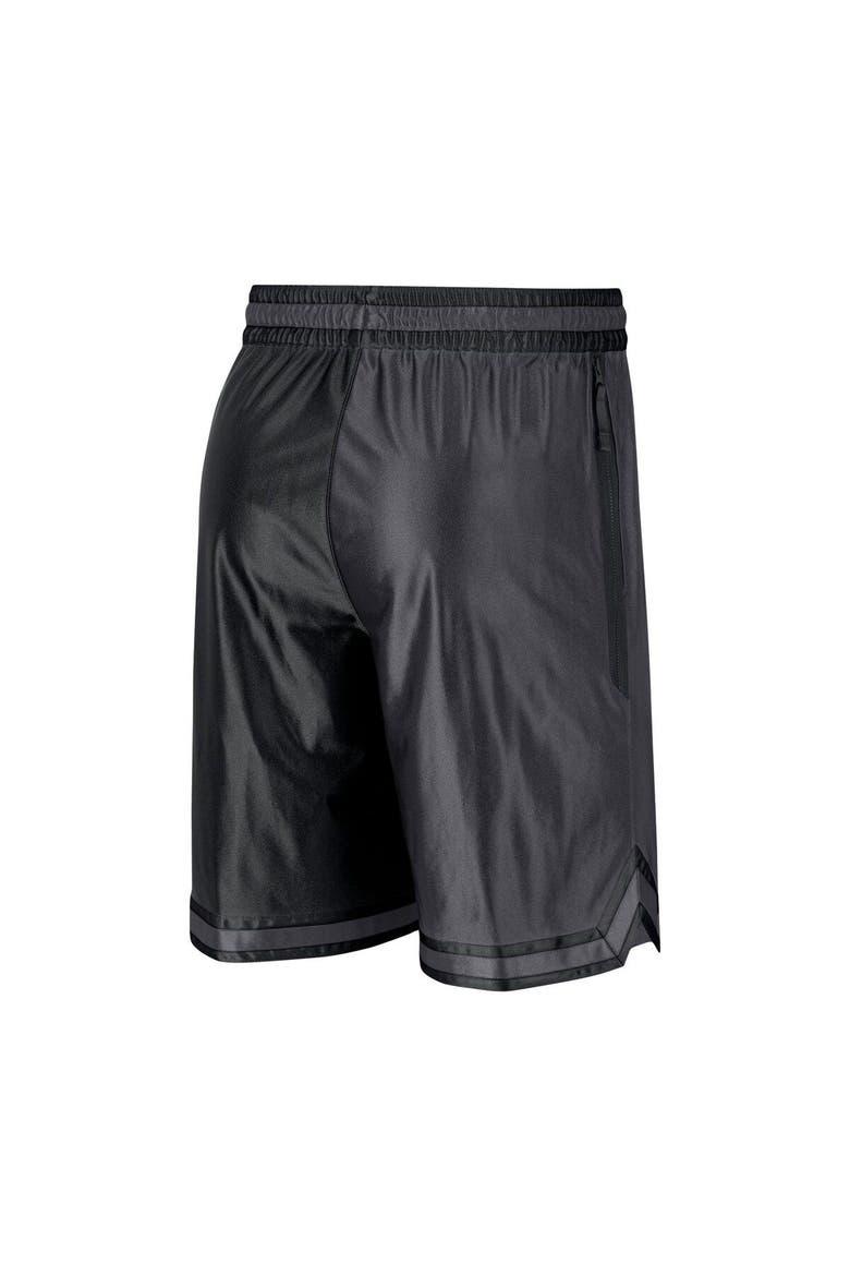 Men's Nike Black/Anthracite Brooklyn Nets Courtside Versus Force Split DNA Performance Shorts, Alternate, color, Black