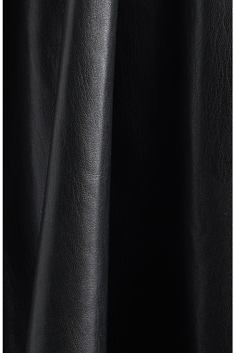 Emmy Faux Leather Sleeveless Dress, Alternate, color, BLACK