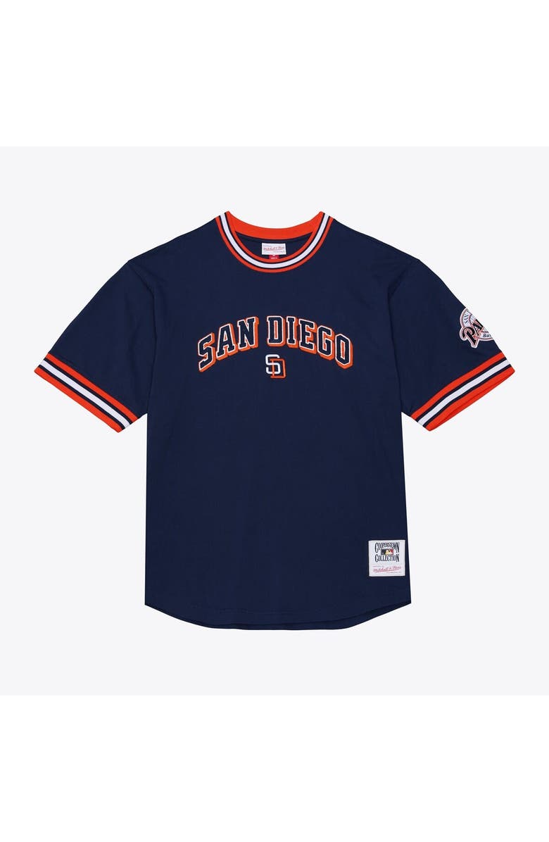 Mitchell & Ness Men's Mitchell & Ness  Navy San Diego Padres Wild Pitch Ringer T-Shirt, Main, color, Navy