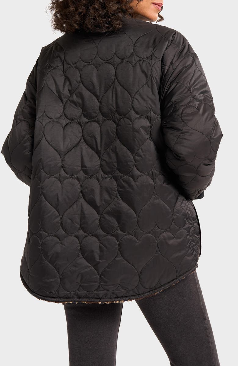 matty m. Heart Quilted Bomber Jacket, Alternate, color,