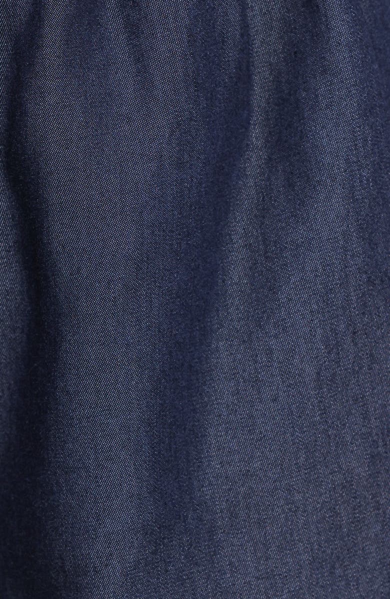 Petal & Pup Aaliyah Chambray Shorts, Alternate, color, Dark Wash