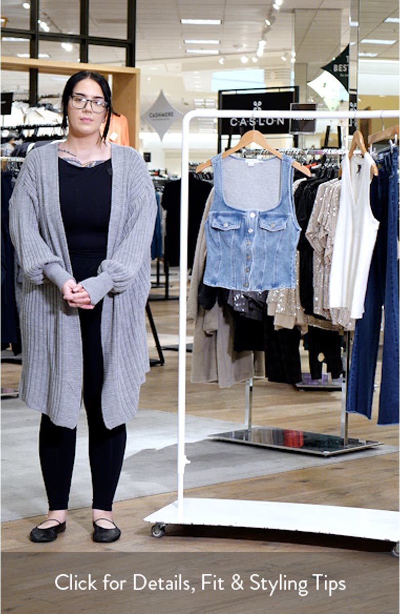 Jeanus Button Front Crop Corset Top, sales video thumbnail