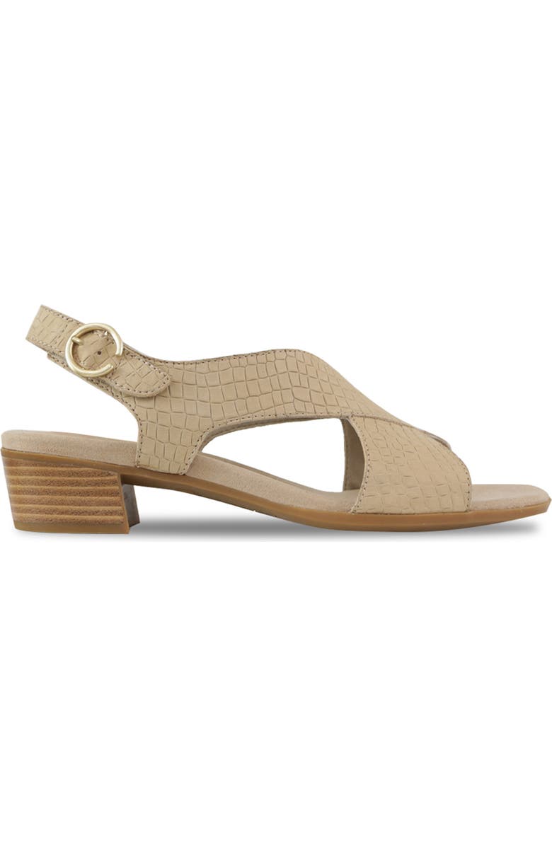Munro Jenny Sandal, Alternate, color, Tan Croc Nubuck