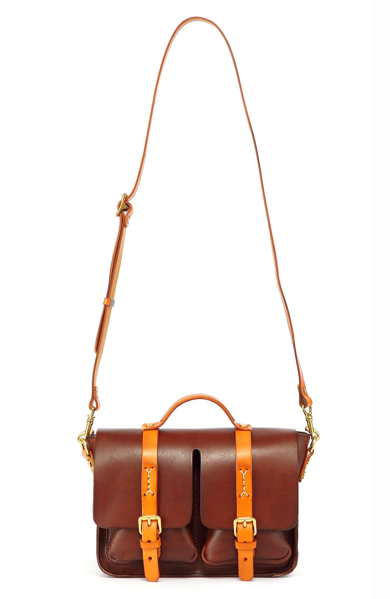 Speedwell Leather Satchel, Alternate, color, BROWN