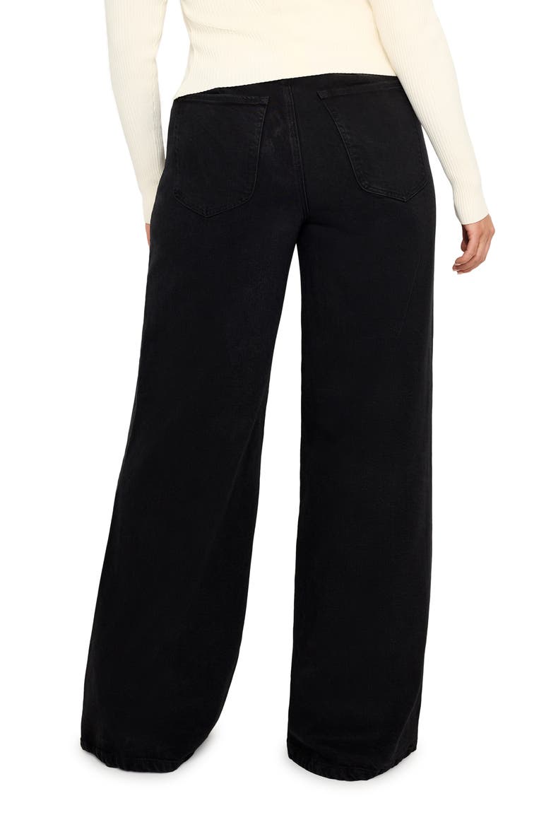 SoftTech Good Waist High Waist Palazzo Jeans, Alternate, color, BLACK344