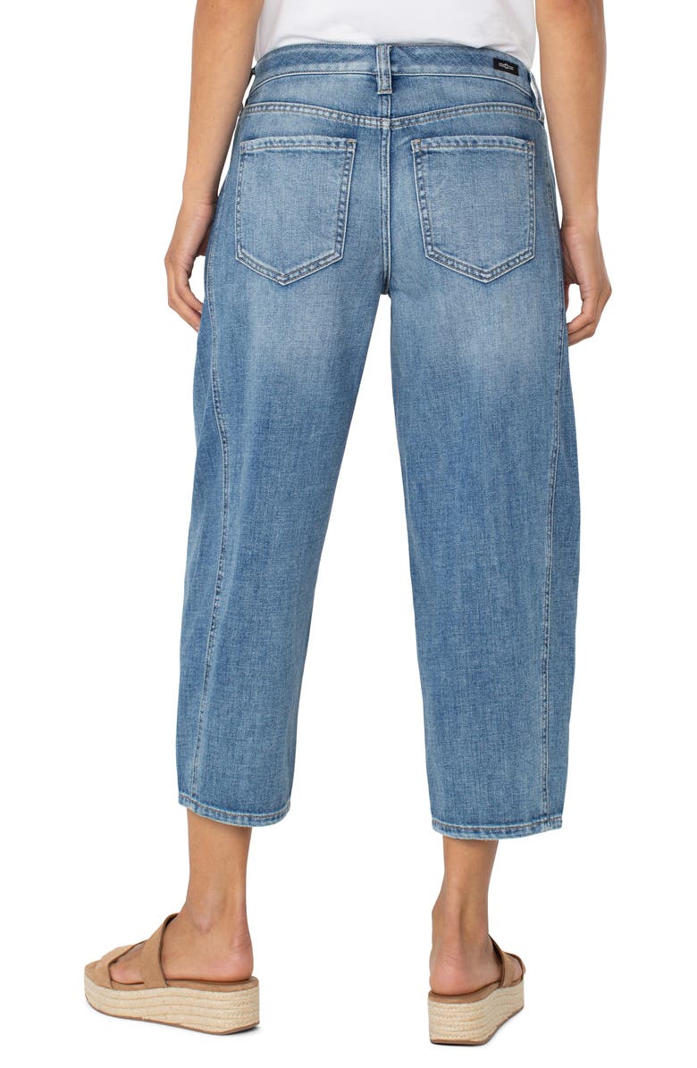 Liverpool Los Angeles Mid Rise Crop Barrel Jeans, Alternate, color, 