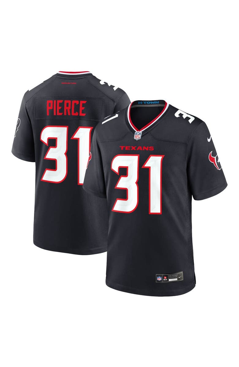 Nike Men's Nike Dameon Pierce Navy Houston Texans Game Jersey, Main, color, Navy
