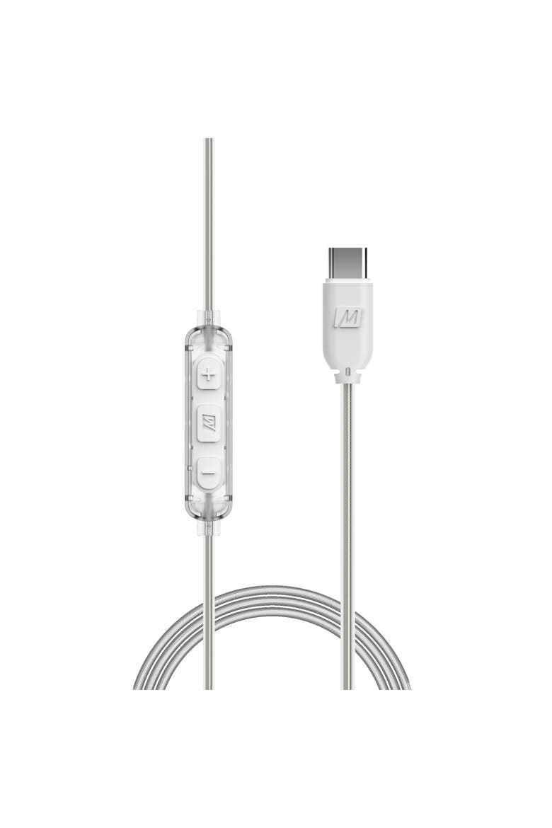 M6 In-Ear Sports Headphones with Memory Wire and Headset, Alternate, color, Clear