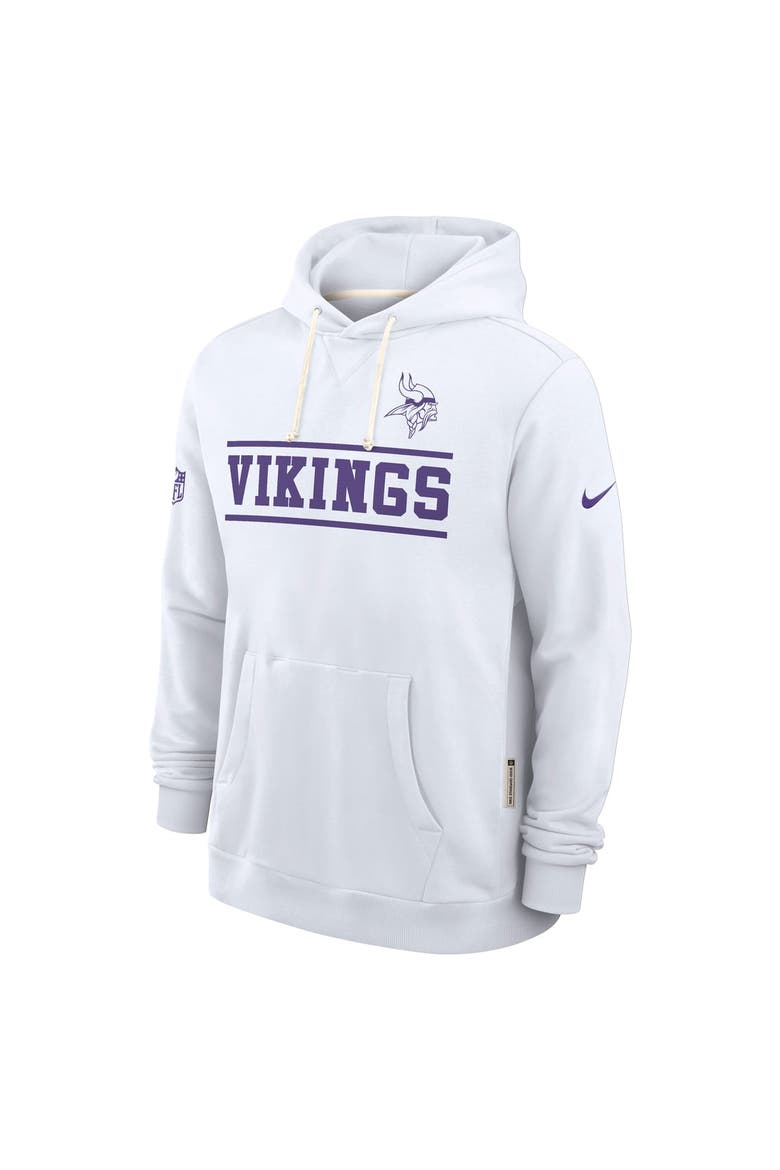 Men's Nike White Minnesota Vikings Standard Issue Replay Officials Alternate Dri-FIT Hoodie, Alternate, color, White