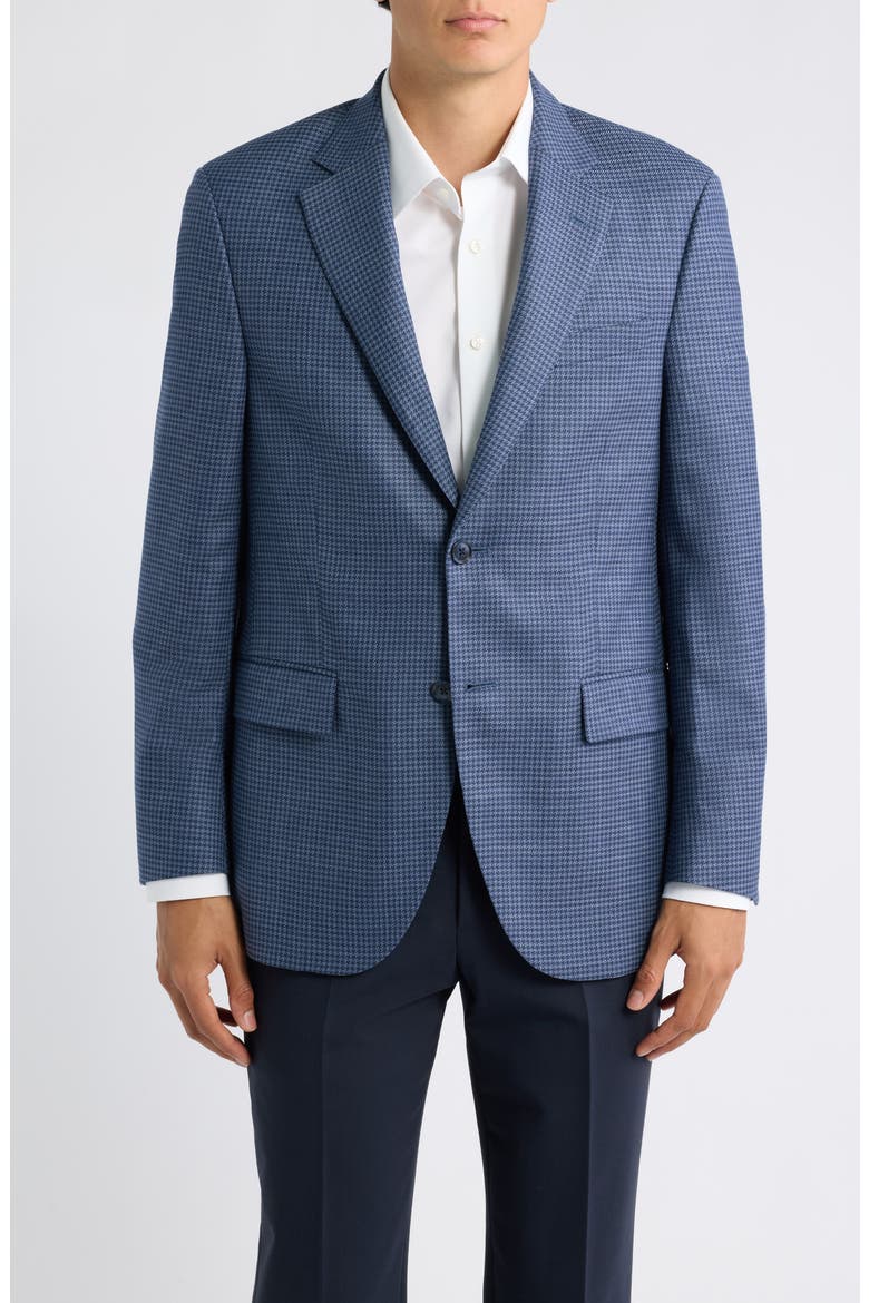 Flynn Classic Wool & Cotton Sport Coat, Main, color, MEDIUM BLUE