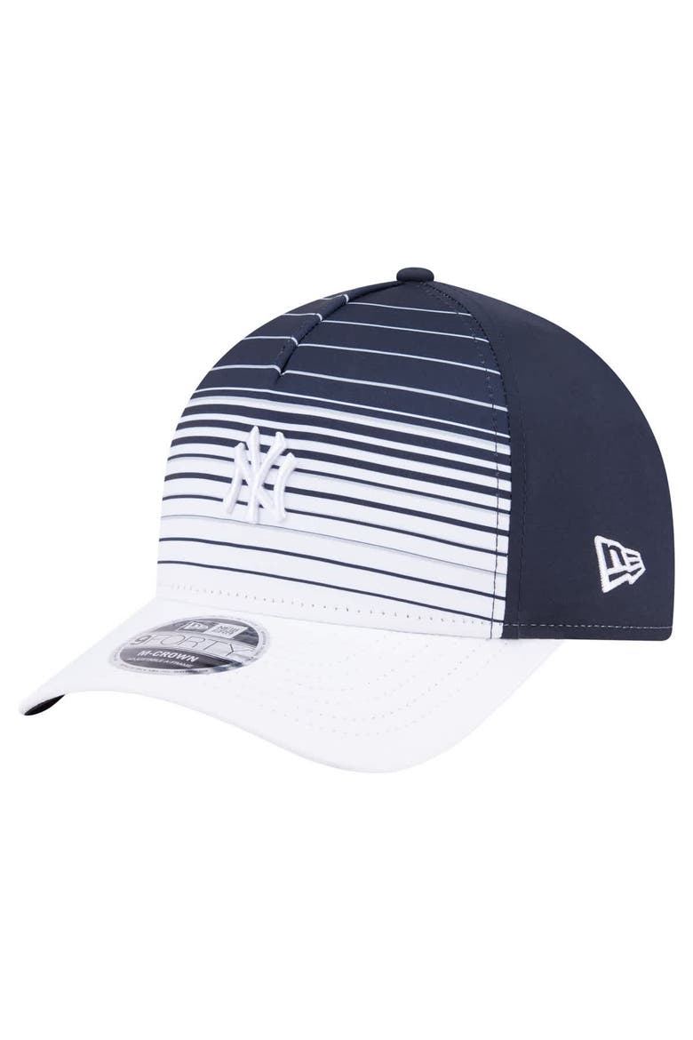 Men's New Era  Navy New York Yankees Gradient 9FORTY M-Crown Adjustable Hat, Main, color, Navy