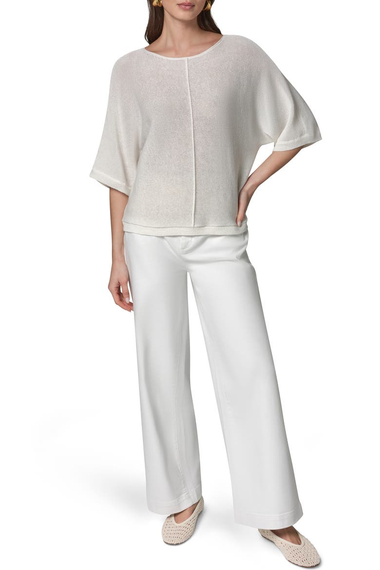 Dolman Sleeve Ballet Neck Sweater, Alternate, color, LIMONCELLO