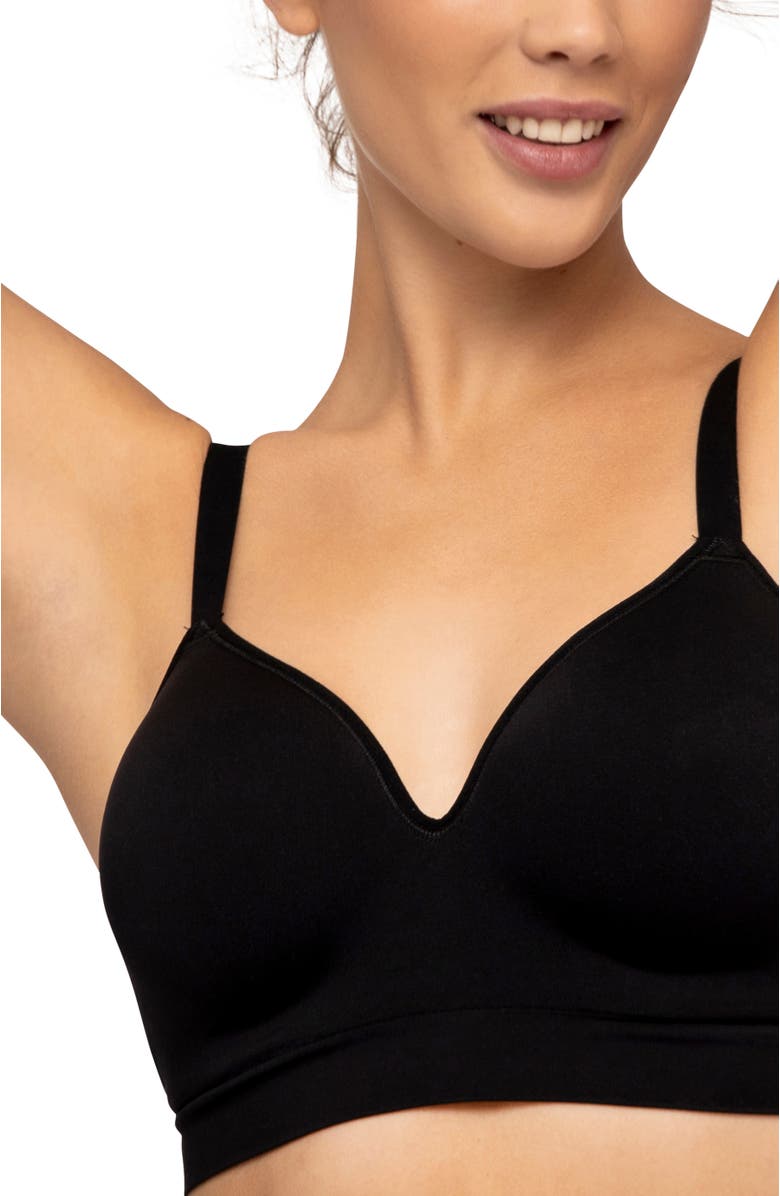 Underoutfit The Secret Infinitive Support Bra, Alternate, color, Black