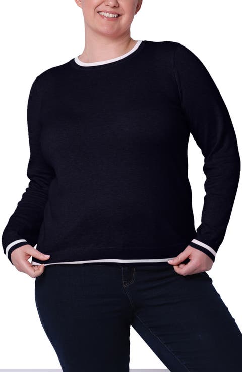 Cotton & Cashmere Sweater (Plus)