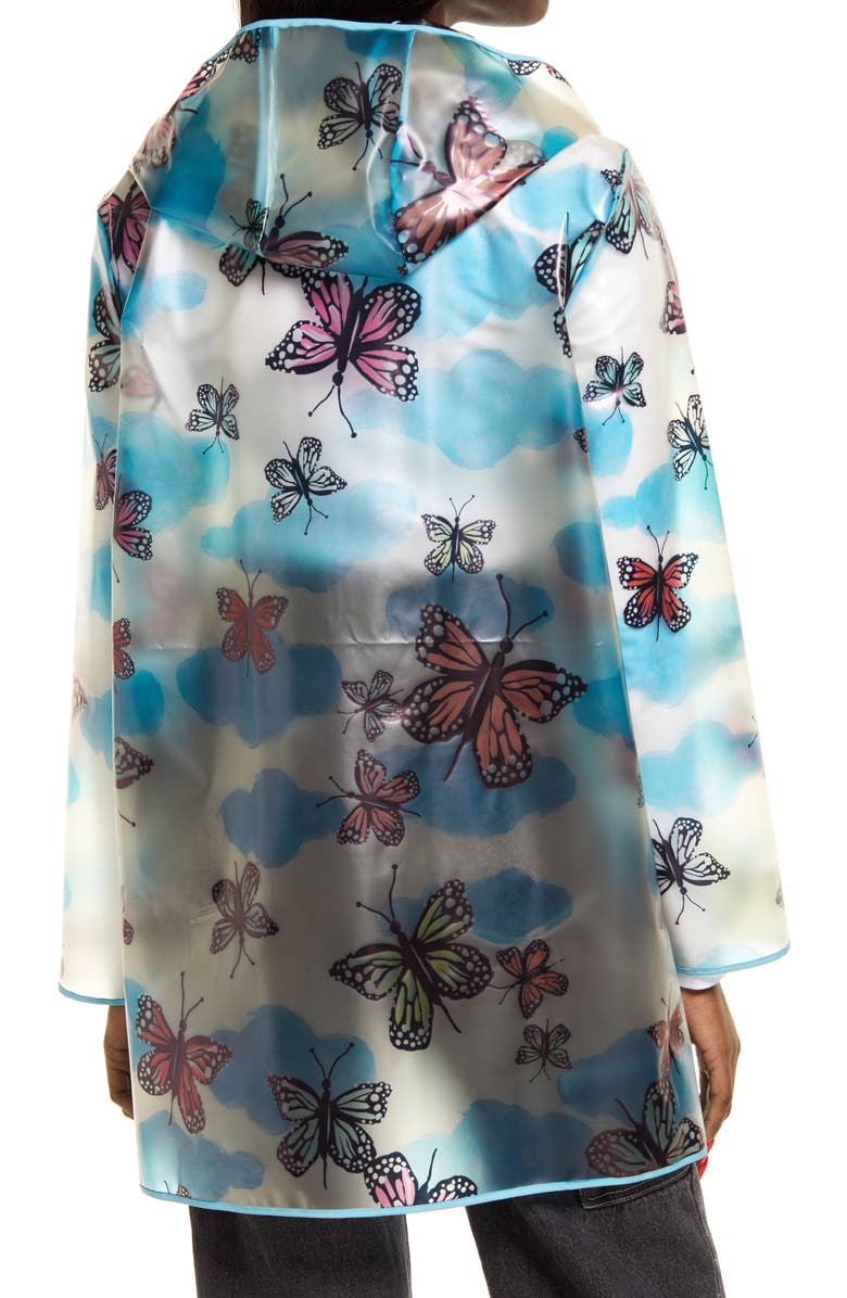 Nordstrom Cristina Martinez Butterfly Hooded Raincoat, Alternate, color,