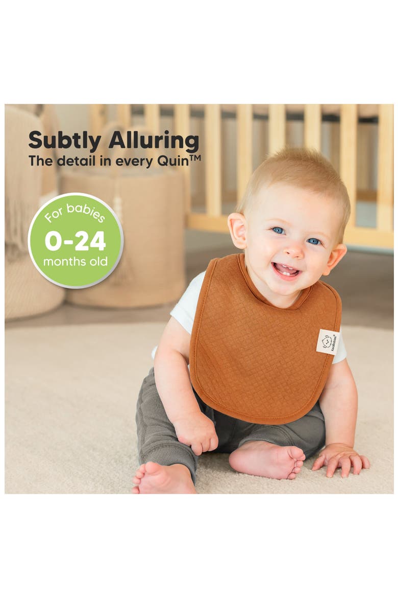 8-Pack Quin Drool Bibs, Alternate, color, Hunter