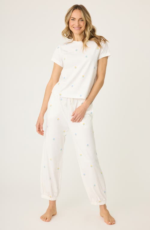Pj Salvage Dainty Daisy Pajama Set In Ivory