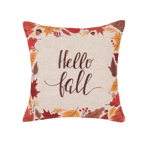 Hello Fall Pillow, 18" x 18"