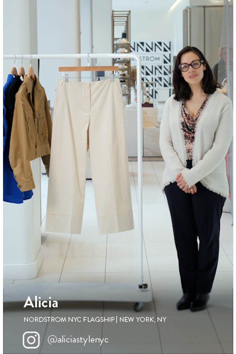 Patton Wide Cuff Stretch Cotton Crop Pants video